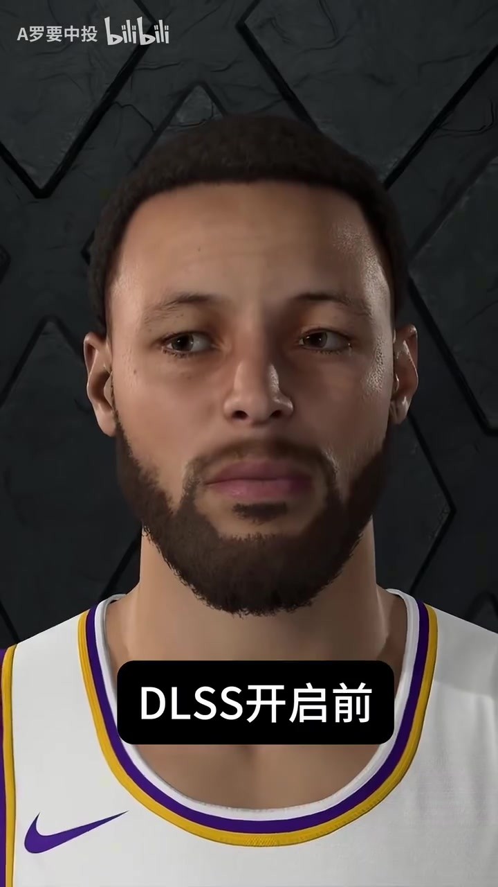 😲越来越接近真人了！DLSS前后对比NBA2K全新一代球员面补！